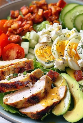 Grilled Chicken Cobb Salad with Honey Dijon {Paleo, Whole30 Option}