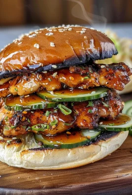 Grilled Korean BBQ Chicken Sandwich