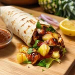 Hawaiian BBQ Chicken Wraps