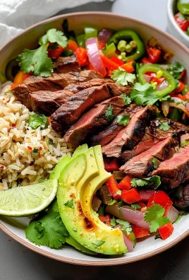 High Protein Steak Fajita Bowl