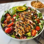 Honey Mustard Chicken Salad with Avocado, Bacon & Goat Cheese