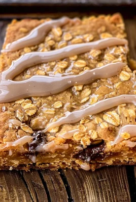 Iced Oatmeal Cookie Bars Recipe