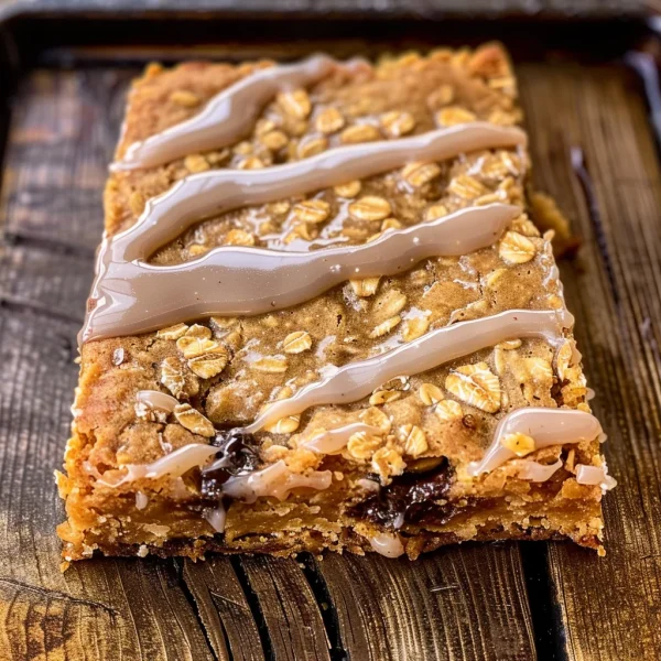 Iced Oatmeal Cookie Bars Recipe