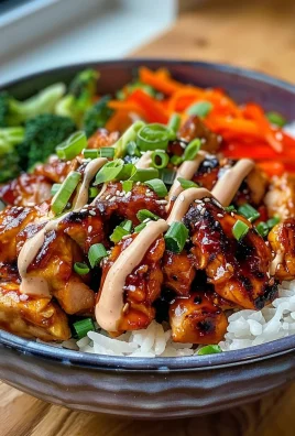 Korean BBQ Chicken Bowls with Gochujang Cream Sauce Awaits!