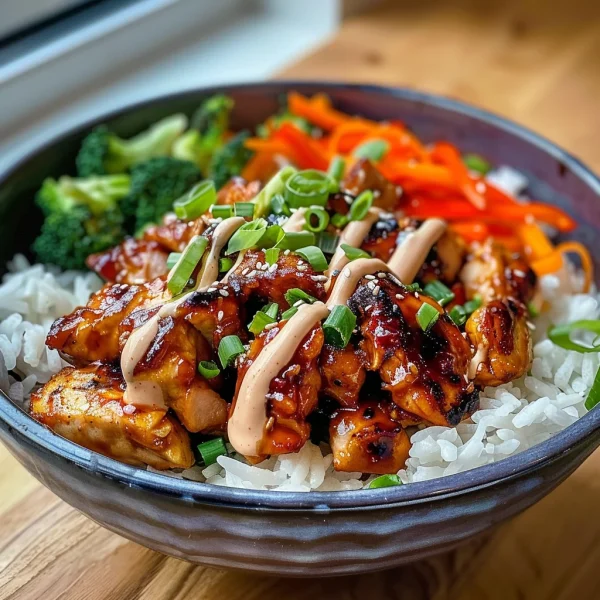 Korean BBQ Chicken Bowls with Gochujang Cream Sauce Awaits!