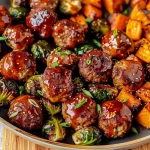 Korean BBQ Meatballs and Vegetables