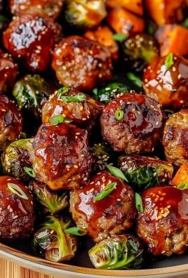 Korean BBQ Meatballs and Vegetables