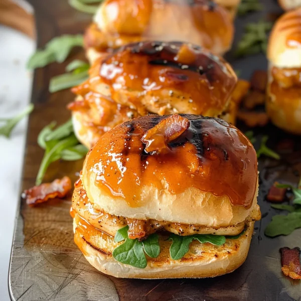 Maple Chicken Bacon Sliders