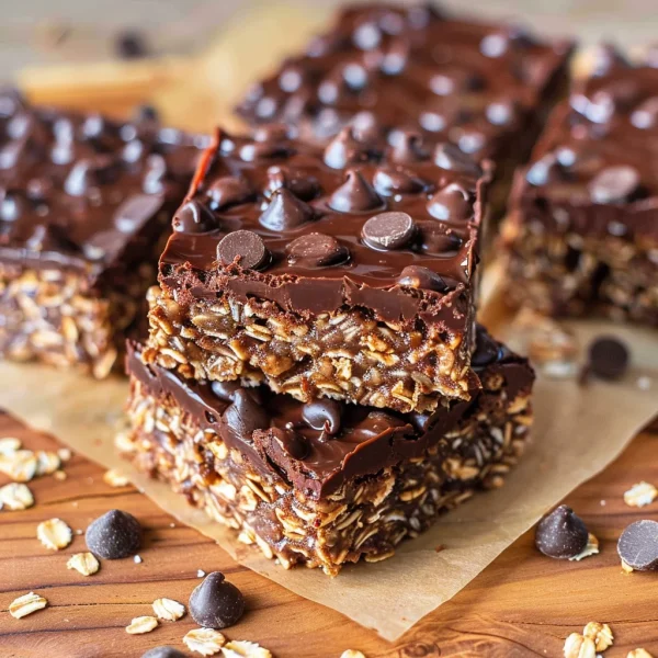 No Bake Chocolate Oatmeal Bars