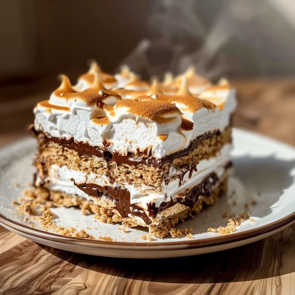No Bake S'mores Cake