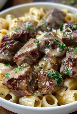 Savory Steak Bites & Pasta
