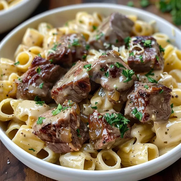 Savory Steak Bites & Pasta