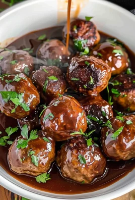 Slow Cooker Salisbury Steak Meatballs (Frozen Meatballs)