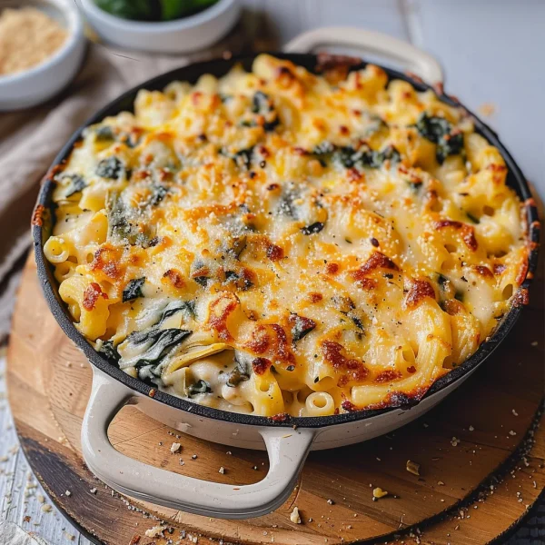 Spinach Artichoke Mac and Cheese