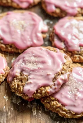 Strawberry Iced Oatmeal Cookies Recipe
