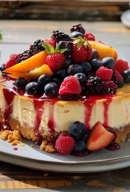 Summer Berry and Peach Cheesecake: A Refreshing Delight for Every Occasion