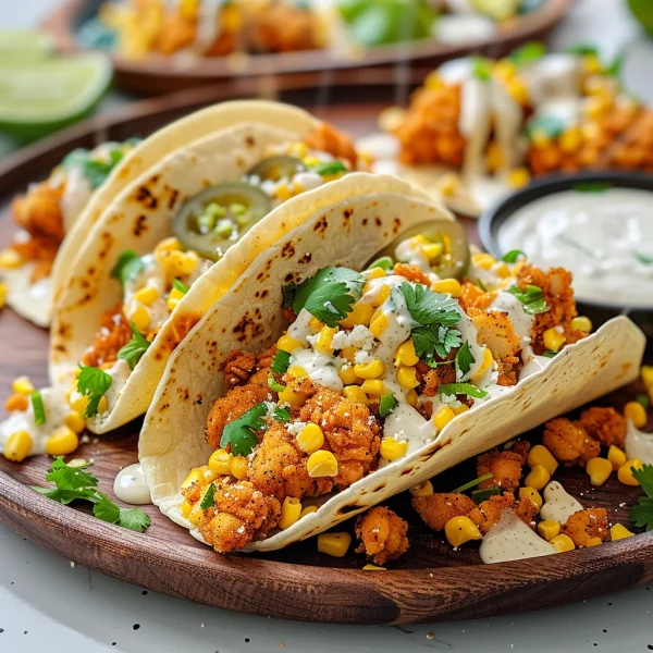 The Ultimate Guide to Fried Chicken Street Corn Tacos with Jalapeño Lime Ranch: A Flavorful Fiesta in Every Bite