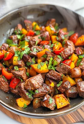Whole30 Steak Bites with Sweet Potatoes and Peppers