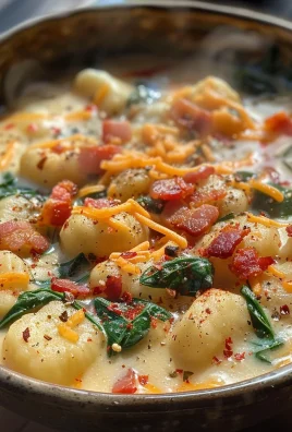 Bacon Cheddar Gnocchi Soup