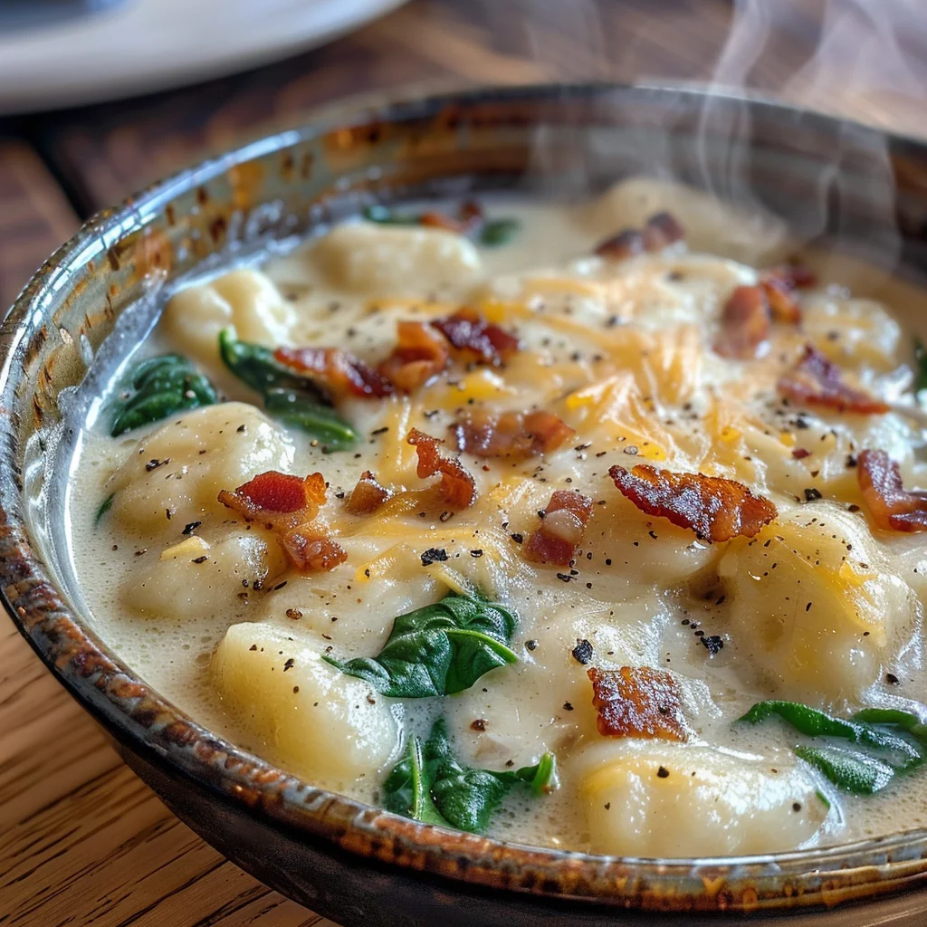 Bacon Cheddar Gnocchi Soup image 2