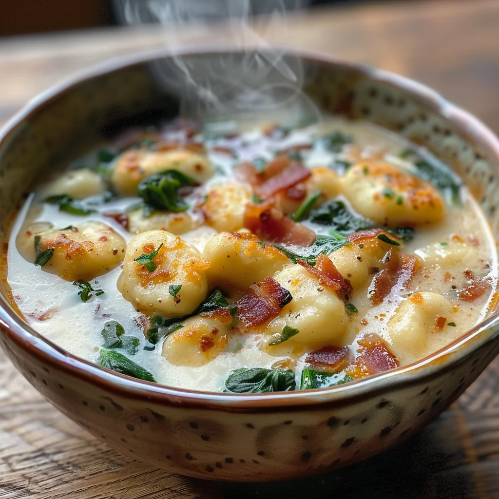Bacon Cheddar Gnocchi Soup image 3