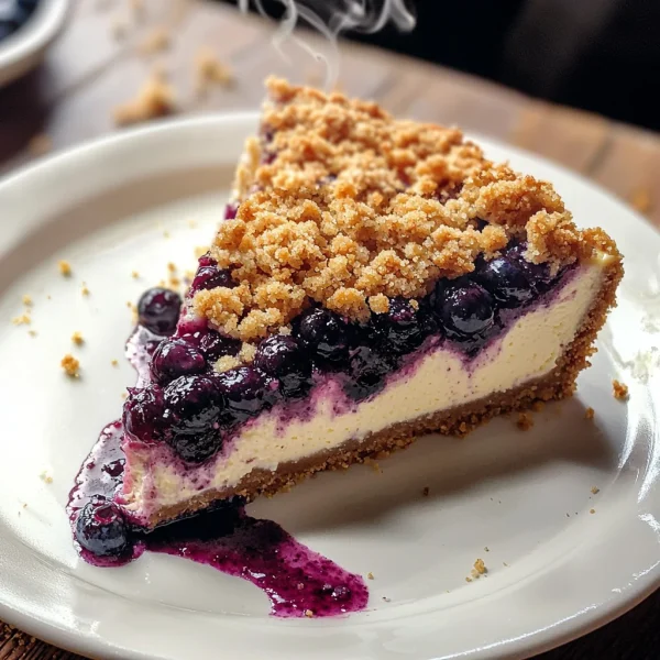 Blueberry Crumble Cheesecake