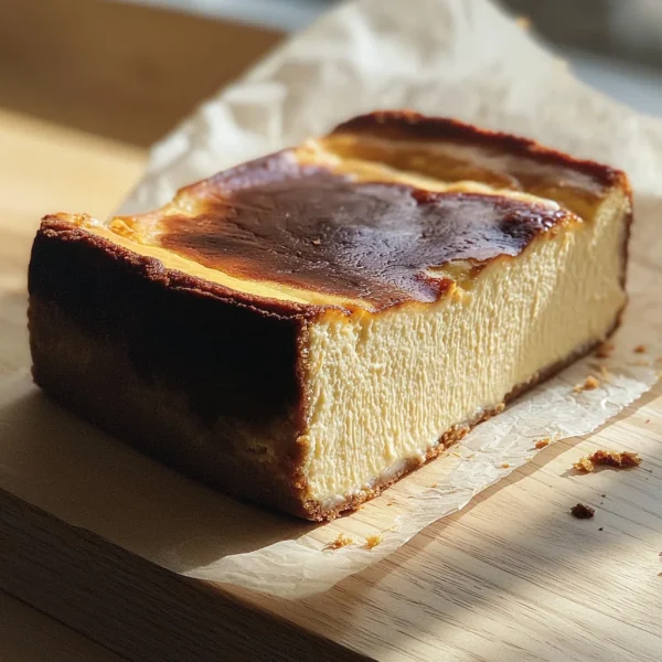 Burnt Basque Cheesecake in a Loaf Pan