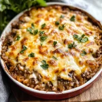 Cheesy Hamburger Rice Casserole