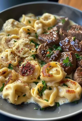 Cracked Garlic Steak Tortellini in Creamhouse Sauce Bliss