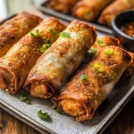 Crispy Crab Cake Egg Rolls: A Savory Seafood Snack Delight
