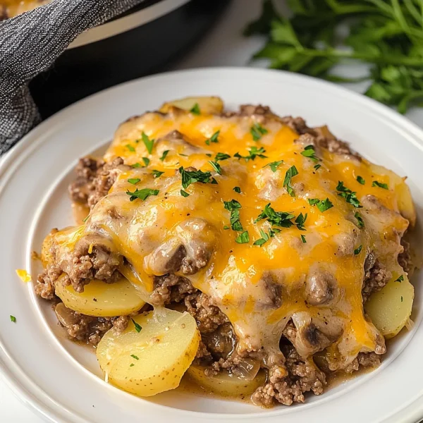Crockpot Hamburger Potato Casserole