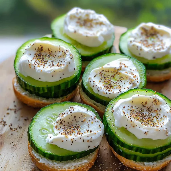 Everything Bagel Cucumber Bites
