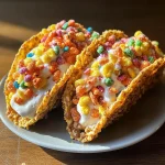 Fruity Pebbles Cheesecake Tacos