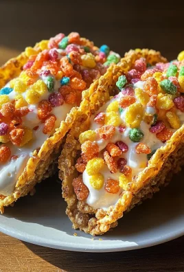 Fruity Pebbles Cheesecake Tacos