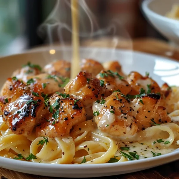 Garlic Butter Chicken Bites with Creamy Parmesan Pasta: An Incredible 7-Step Recipe