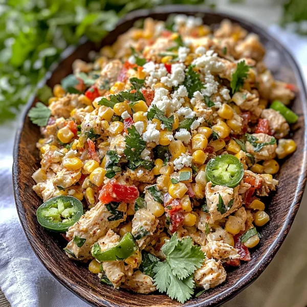 Healthy Street Corn-Inspired Chicken Salad