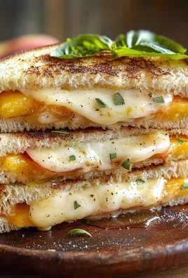 Honey Peach & White Cheddar Grilled Cheese