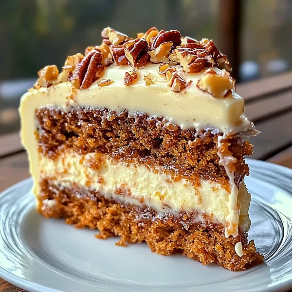 Honeybun Carrot Cake with Cheesecake Filling