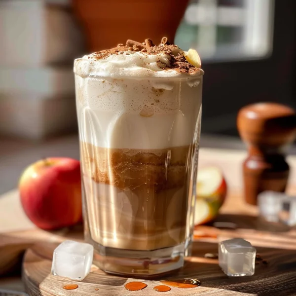 Iced Apple Crisp Nondairy Cream Chai Latte