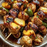 Jalapeno Peach Chicken Skewers