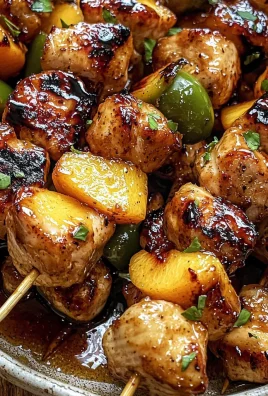 Jalapeno Peach Chicken Skewers