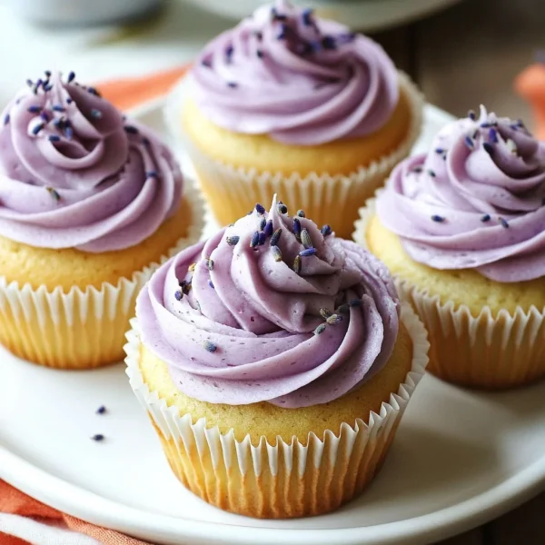Lavender Earl Grey Tea Cupcakes