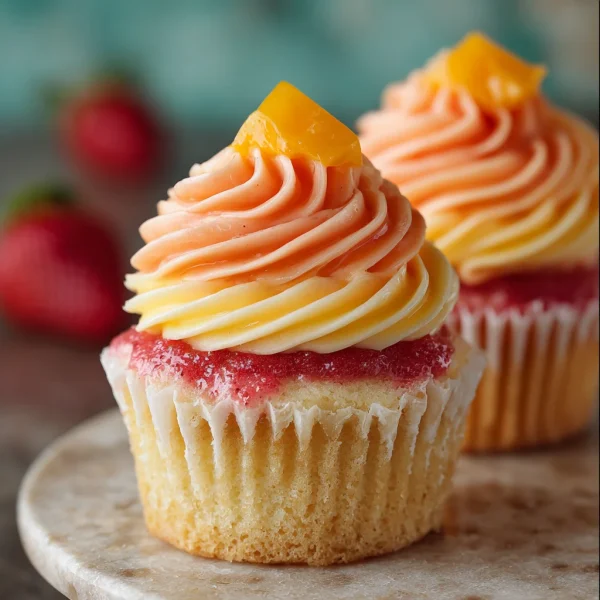 Mango Strawberry Sunset Cupcakes: A Delightful Recipe!