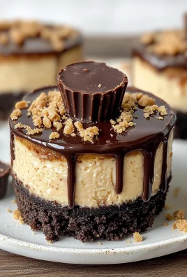 Mini Peanut Butter Cup Cheesecakes