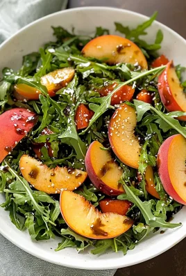 Peach Arugula Salad