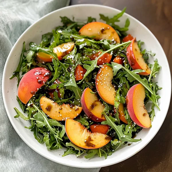 Peach Arugula Salad