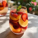 Peach Strawberry Cherry Summer Sangria