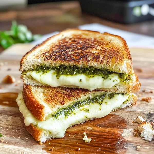 Pesto Mozzarella Grilled Cheese Recipe