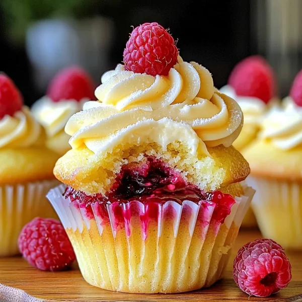 Raspberry Lemon Heaven Cupcakes