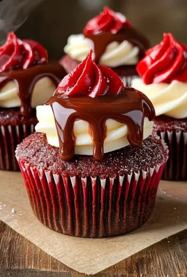 Red Velvet Molten Lava Cupcakes Recipe